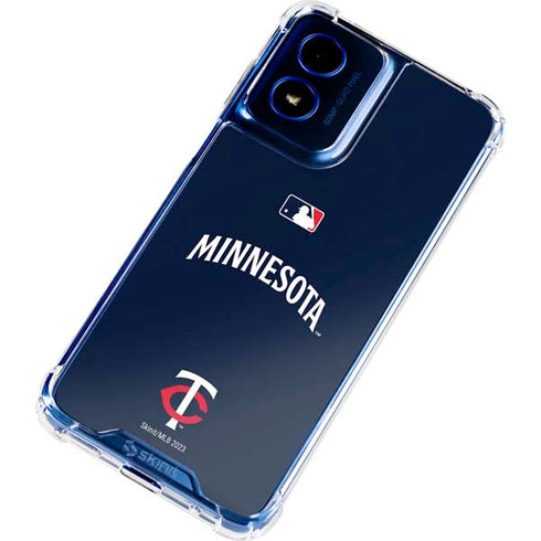 MLB Minnesota Twins Alternate/Away Jersey Moto G 5G (2024) Clear Case